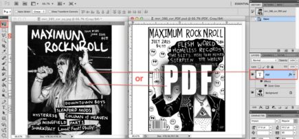 Drag PDF layer for cover jpeg